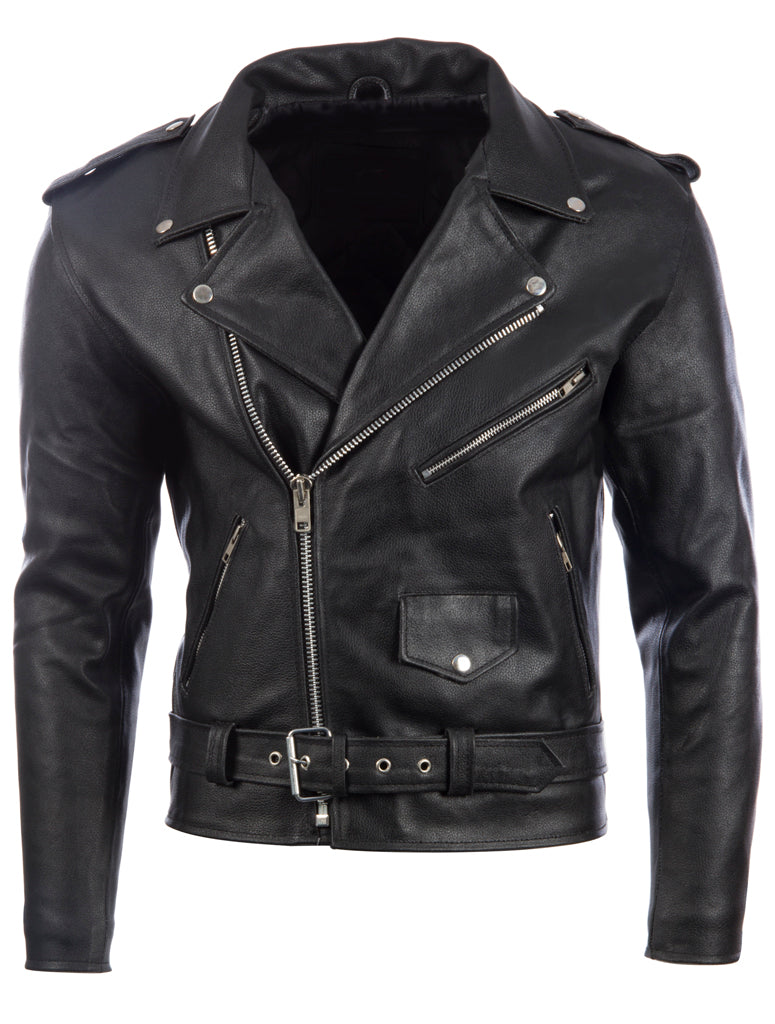 N2KG Men's Biker Jacket - Black – Aviatrix