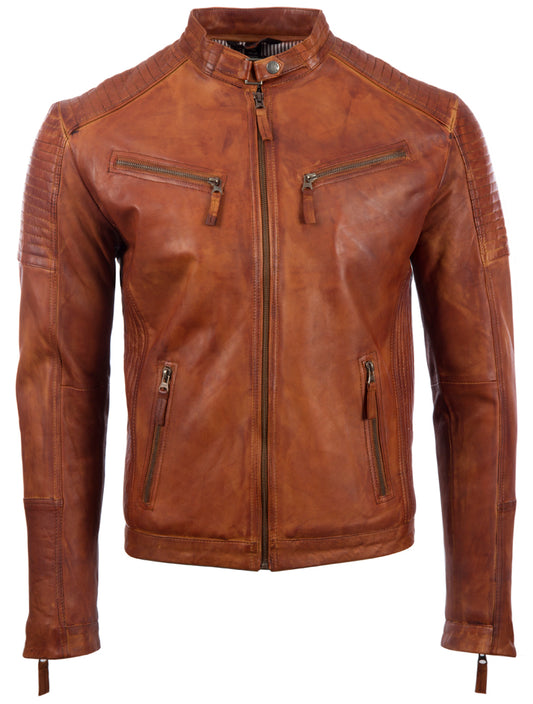 VO3W Men's Biker Jacket - Nevada Timber