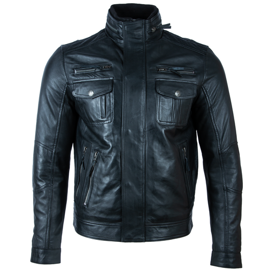 S8T4 Men’s Special Biker Jacket - Black