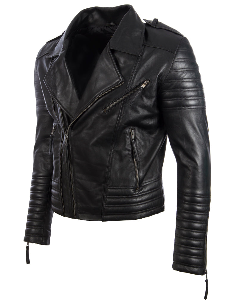 SDTM Men’s Biker Jacket - Black