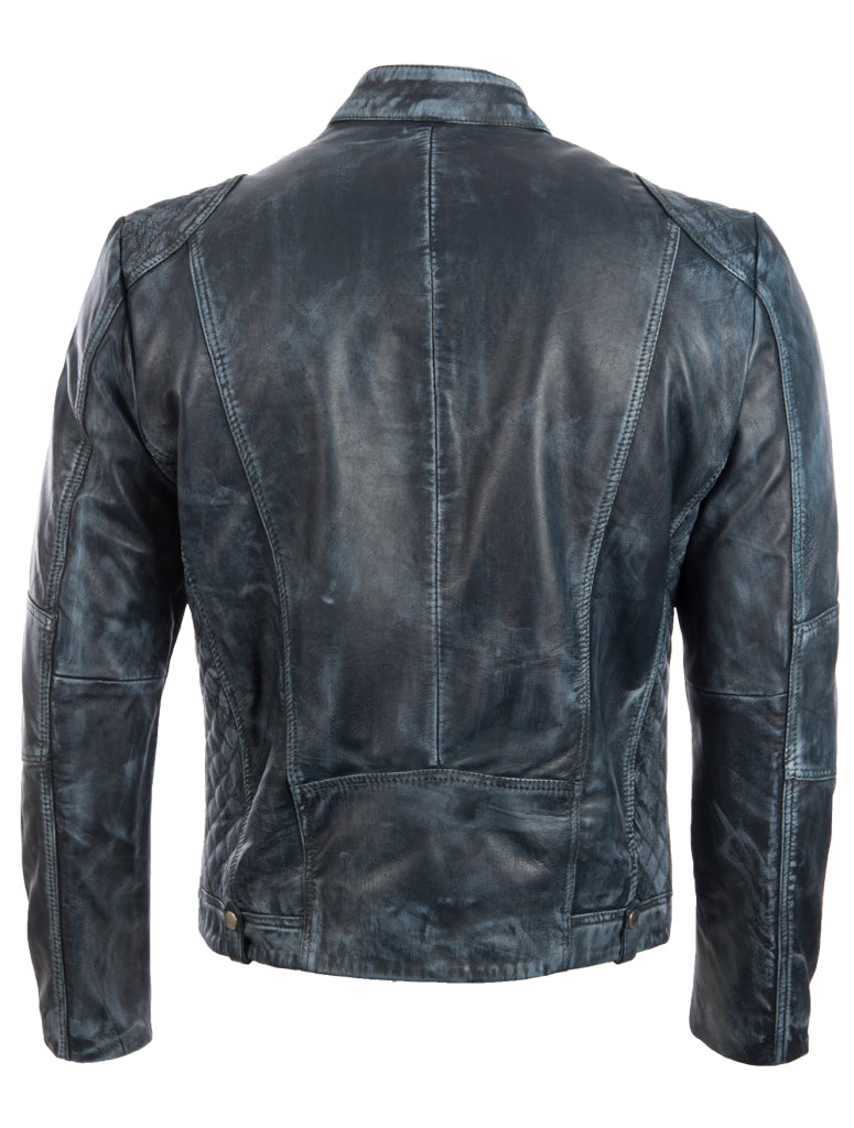 XF7Z Men’s Biker Jacket - Frosty Blue