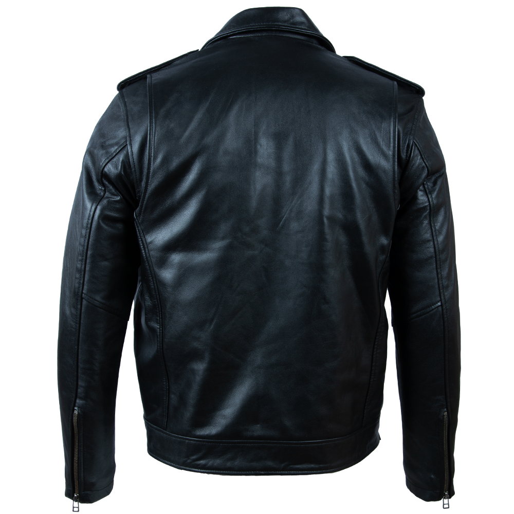 JNYG Men’s Skull Biker Jacket - Black