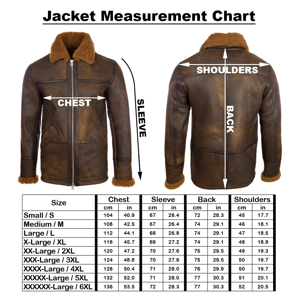 X9DP2 Men's Shearling Jacket - Brown/Beige