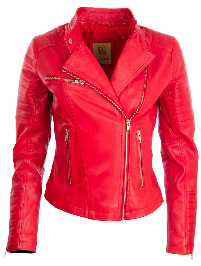 X5QE Women's Jacket - Red – Aviatrix